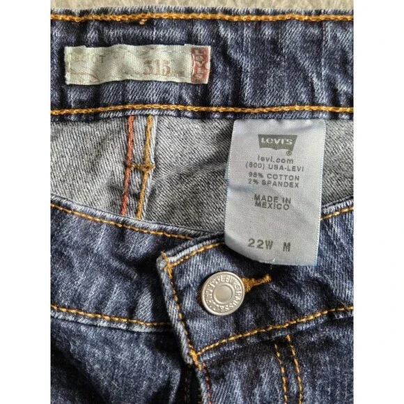 Levi's 515 Jeans Womens 22W Blue Boot Cut Stretch Denim Classic‎ Plus Size - Picture 10 of 12